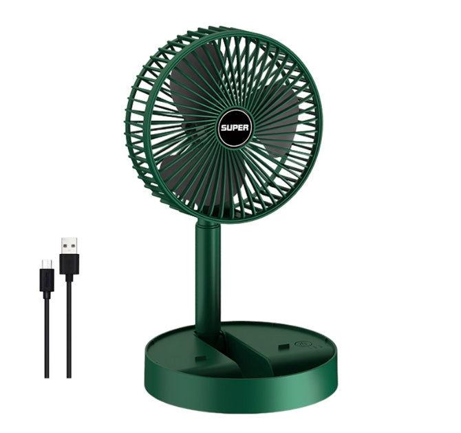2023 New Rechargeable Portable Fan Mini Folding Table Fan Electric for Multi-scenarios