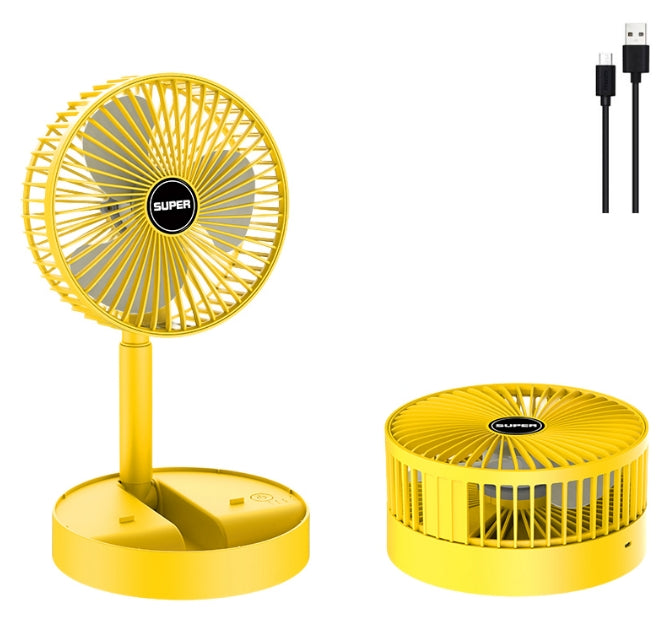 2023 New Portable Rechargeable colorful Fan Mini Folding Table Fan Electric  for indoor and outdoor